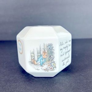 Wedgewood Vintage Peter Rabbit 100th Anniversary Porcelain Hexagon Coin Bank